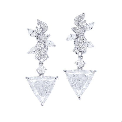 Emilio Jewelry GIA Certified Diamond Shield Earring