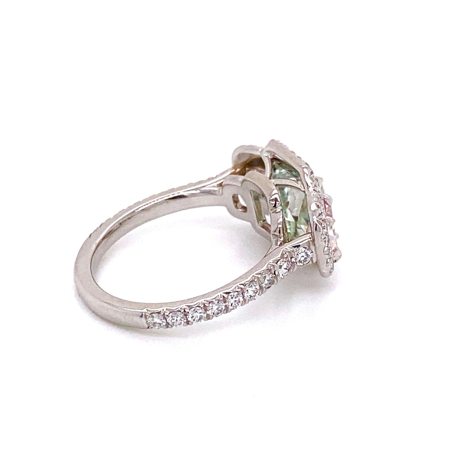 Emilio Jewelry GIA Certified Fancy Intense Pure Green Diamond Ring