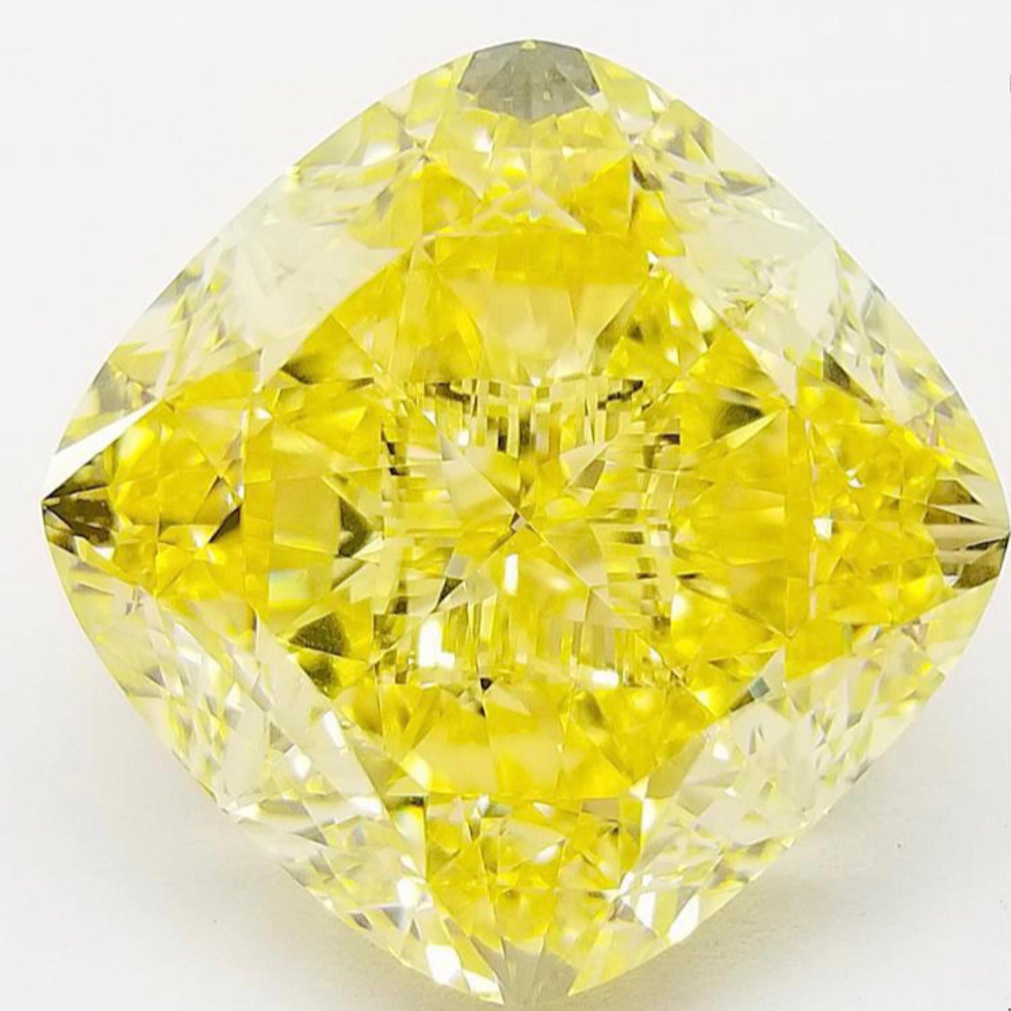 Emilio Jewelry GIA Certified Natural 27.00 Carat Fancy Intense Yellow Diamond