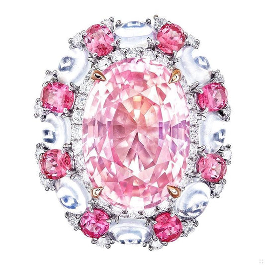 Emilio Jewelry GRS Certified Untreated No Heat Padparadscha Ring