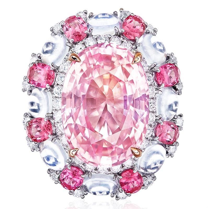Emilio Jewelry GRS Certified Untreated No Heat Padparadscha Ring