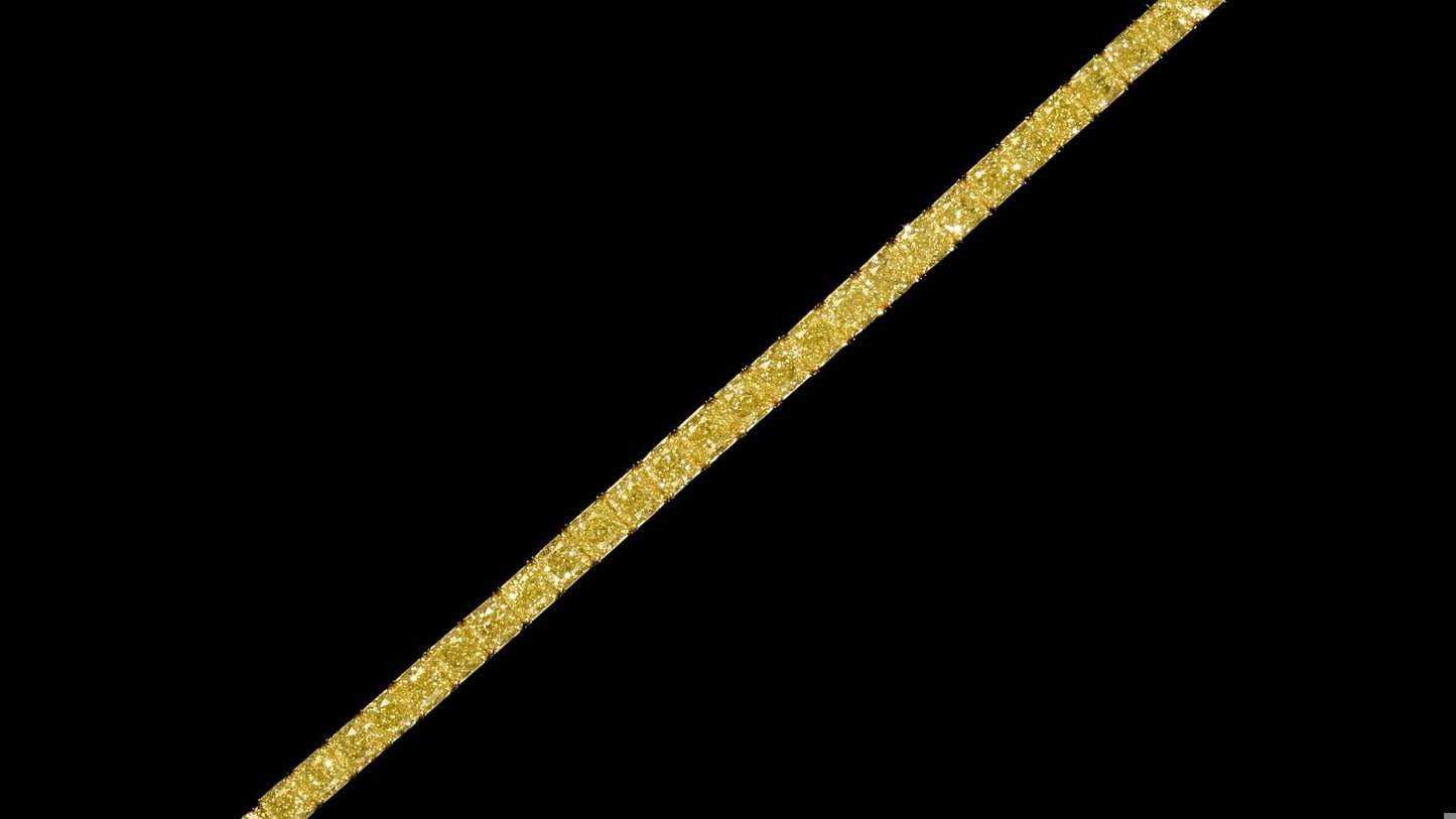 Emilio Jewelry Gia Certified 1.00 Carat Each Yellow Diamond Bracelet