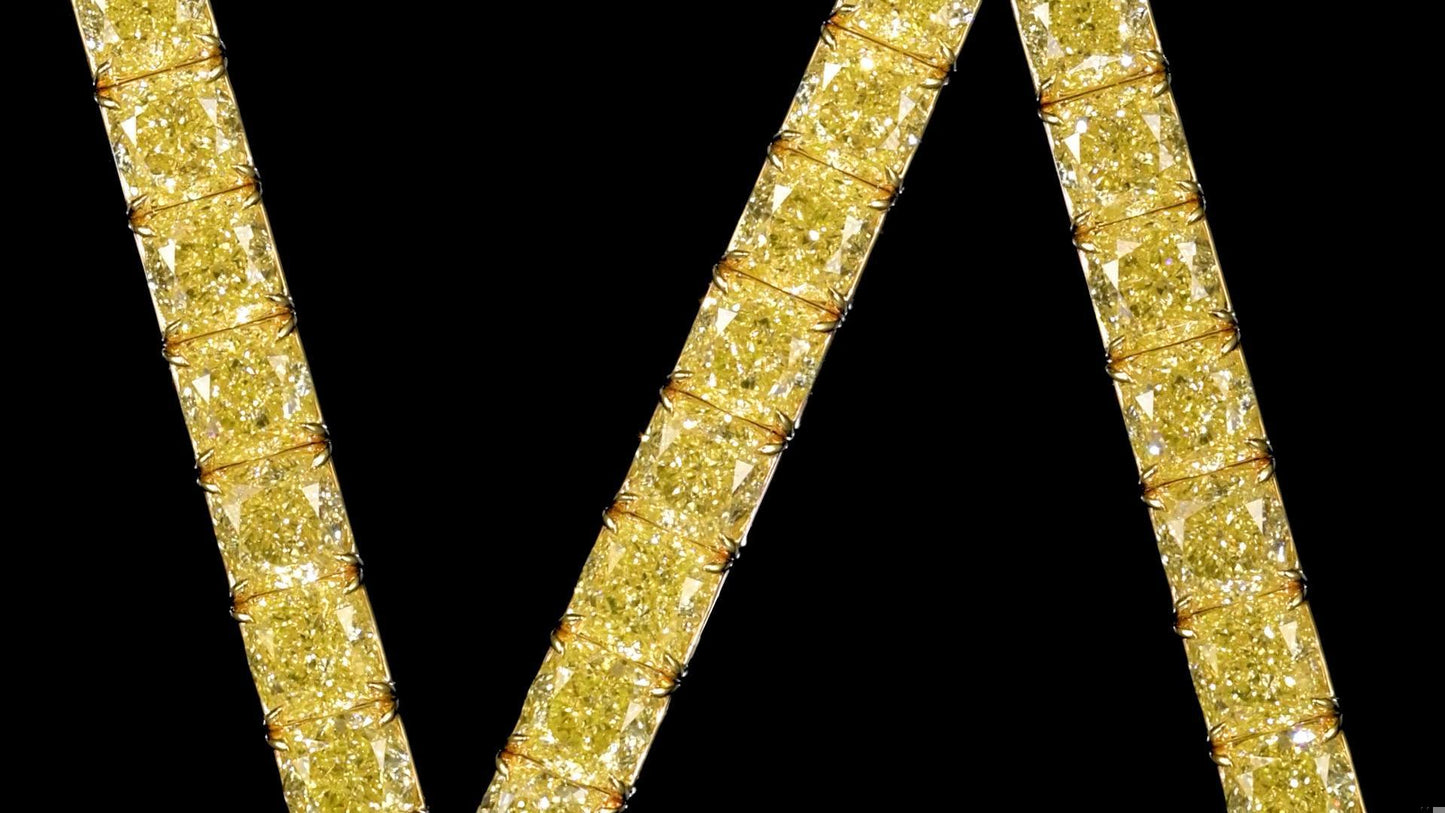 Emilio Jewelry Gia Certified 1.00 Carat Each Yellow Diamond Bracelet
