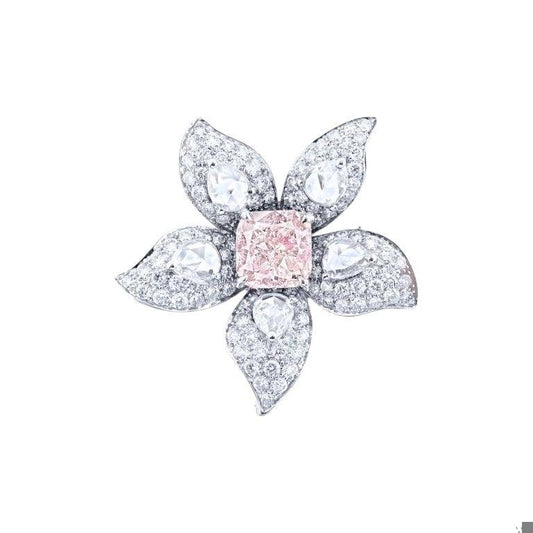 Emilio Jewelry Gia Certified 1.35 Carat Pink Diamond Ring