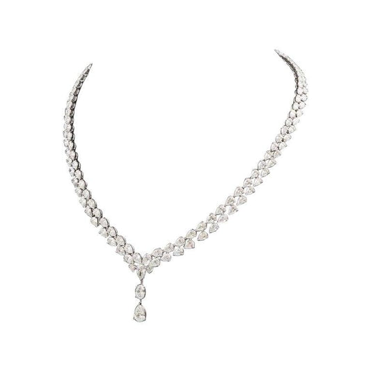 Emilio Jewelry Gia Certified 28.00 Carat Diamond Necklace