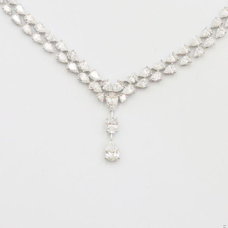 Emilio Jewelry Gia Certified 28.00 Carat Diamond Necklace