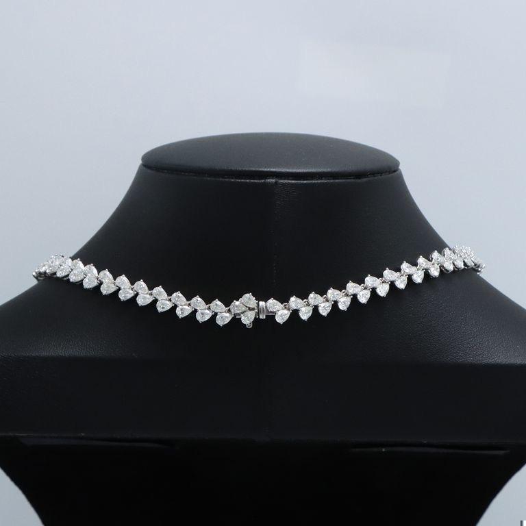 Emilio Jewelry Gia Certified 38.00 Carat Diamond Wreath Necklace