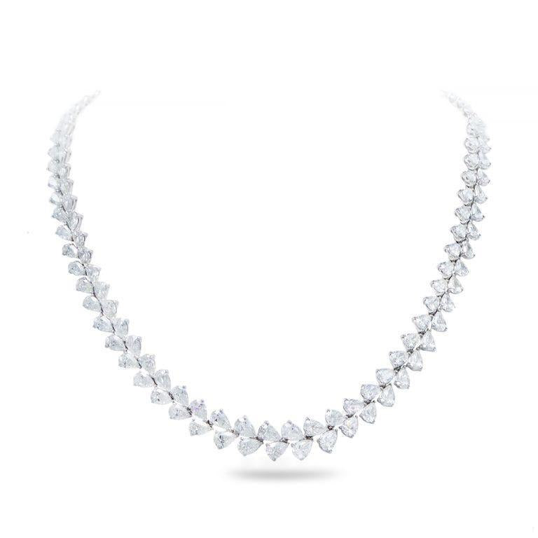 Emilio Jewelry Gia Certified 38.00 Carat Diamond Wreath Necklace