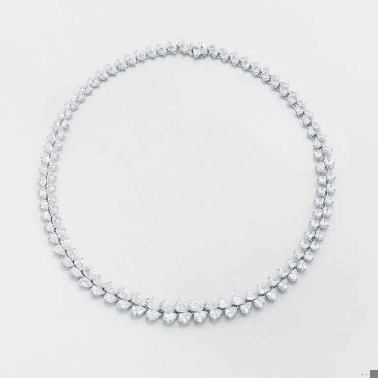 Emilio Jewelry Gia Certified 38.00 Carat Diamond Wreath Necklace