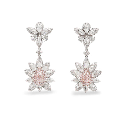 Emilio Jewelry Gia Certified 4.67 Carat Pink Diamond Earrings
