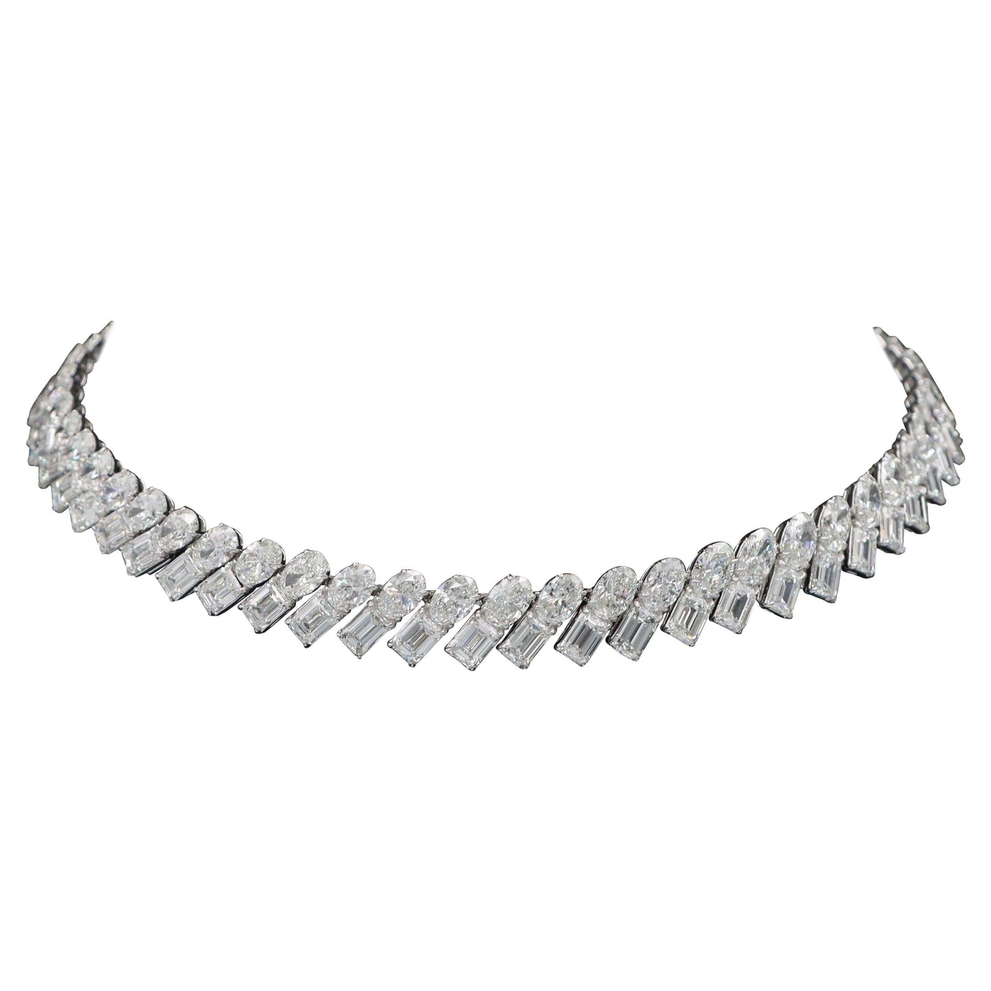 Emilio Jewelry Gia Certified 67 Carat Diamond Choker Necklace