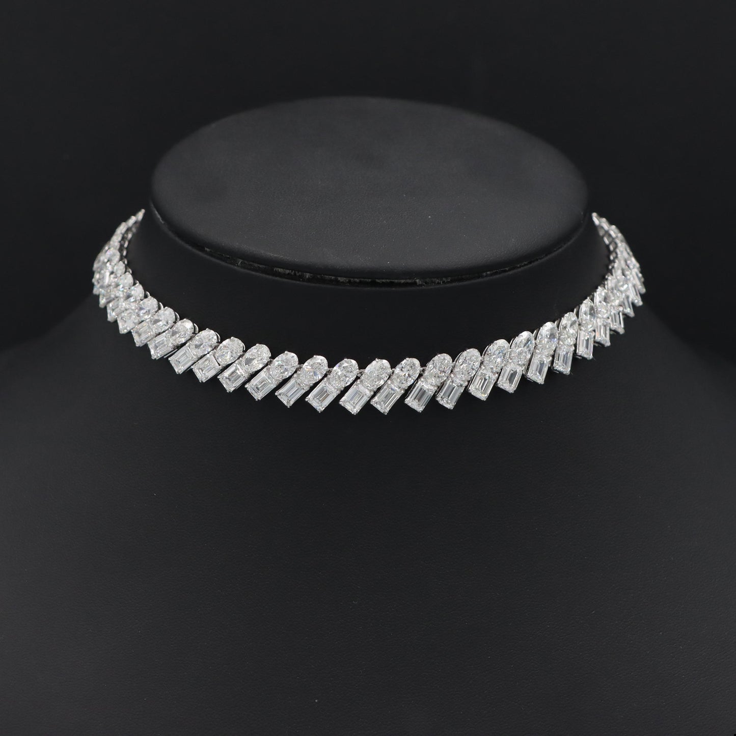 Emilio Jewelry Gia Certified 67 Carat Diamond Choker Necklace