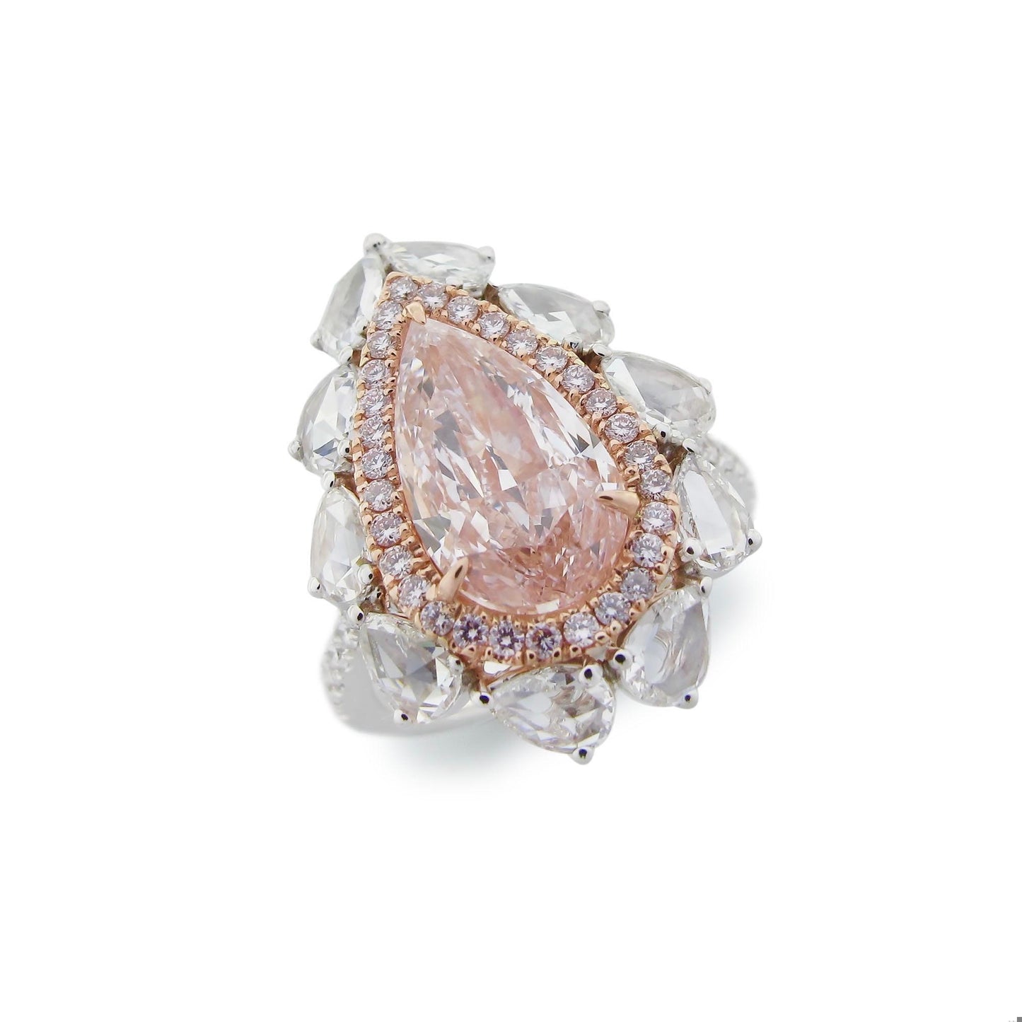 Emilio Jewelry Gia Certified 7.50 Carat Natural Pink Diamond Ring