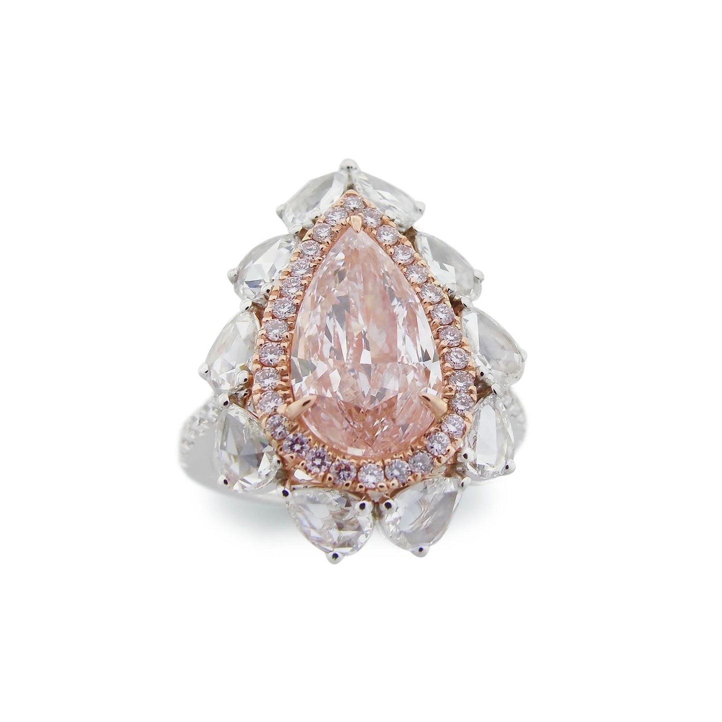 Emilio Jewelry Gia Certified 7.50 Carat Natural Pink Diamond Ring