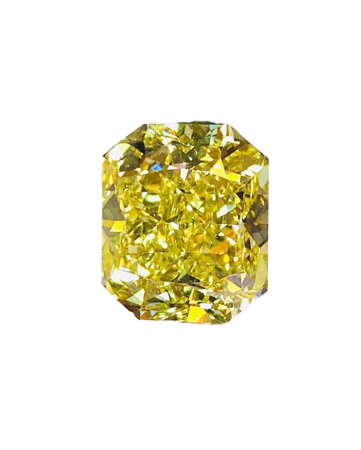 Emilio Jewelry Gia Certified 9.95 Carat Fancy Intense Yellow Diamond Ring