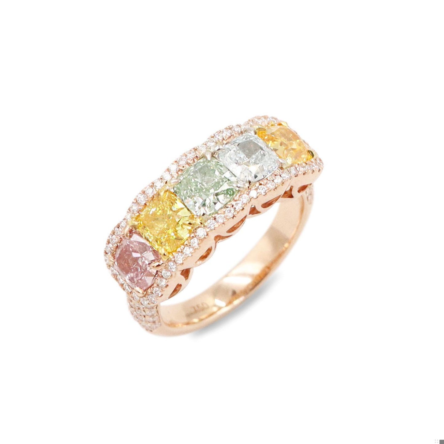 Emilio Jewelry Gia Certified Exotic Diamond Vivid Ring
