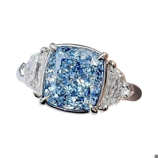 Emilio Jewelry Gia Certified Fancy Blue Diamond Ring