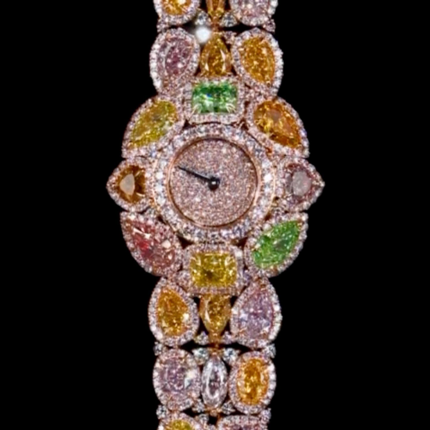 Emilio Jewelry Gia Certified Fancy Color Diamond Watch