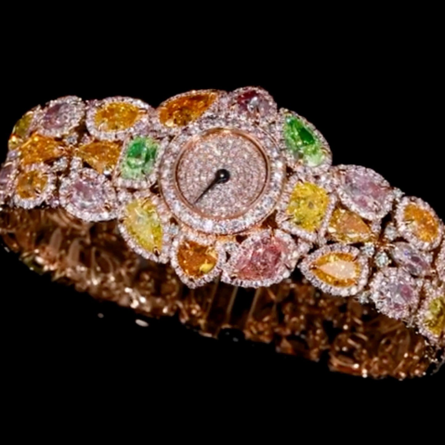 Emilio Jewelry Gia Certified Fancy Color Diamond Watch
