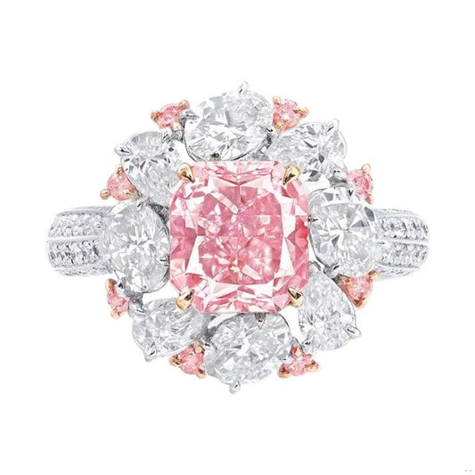 Emilio Jewelry Gia Certified Internally Flawless Pink Diamond Ring