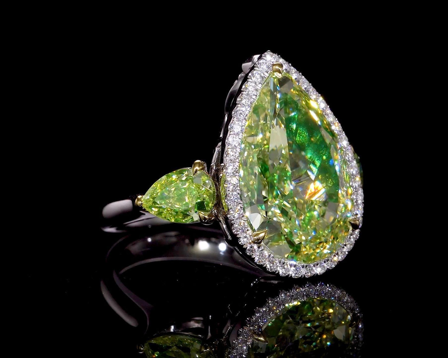 Emilio Jewelry Gia Certified Pear Shape Diamond Ring