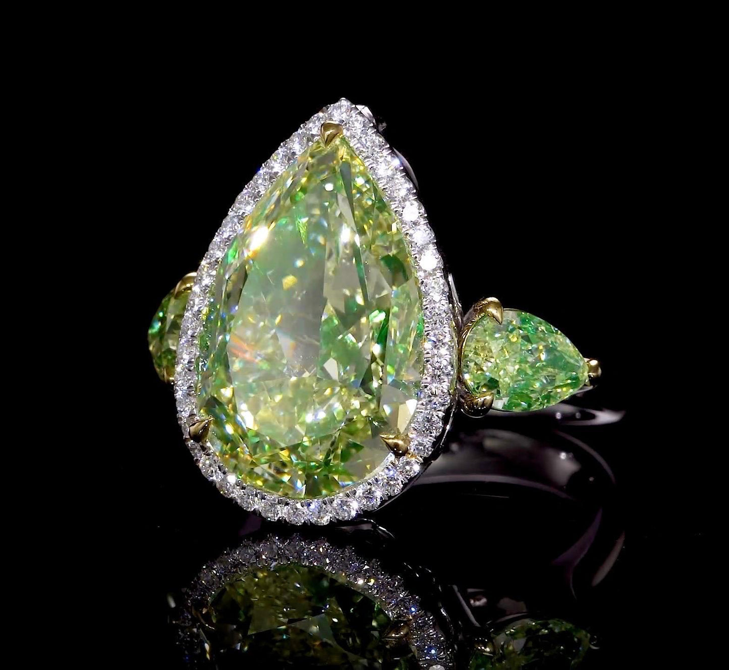 Emilio Jewelry Gia Certified Pear Shape Diamond Ring
