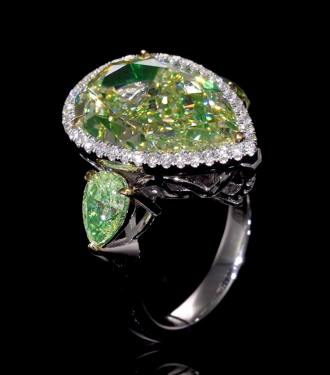 Emilio Jewelry Gia Certified Pear Shape Diamond Ring