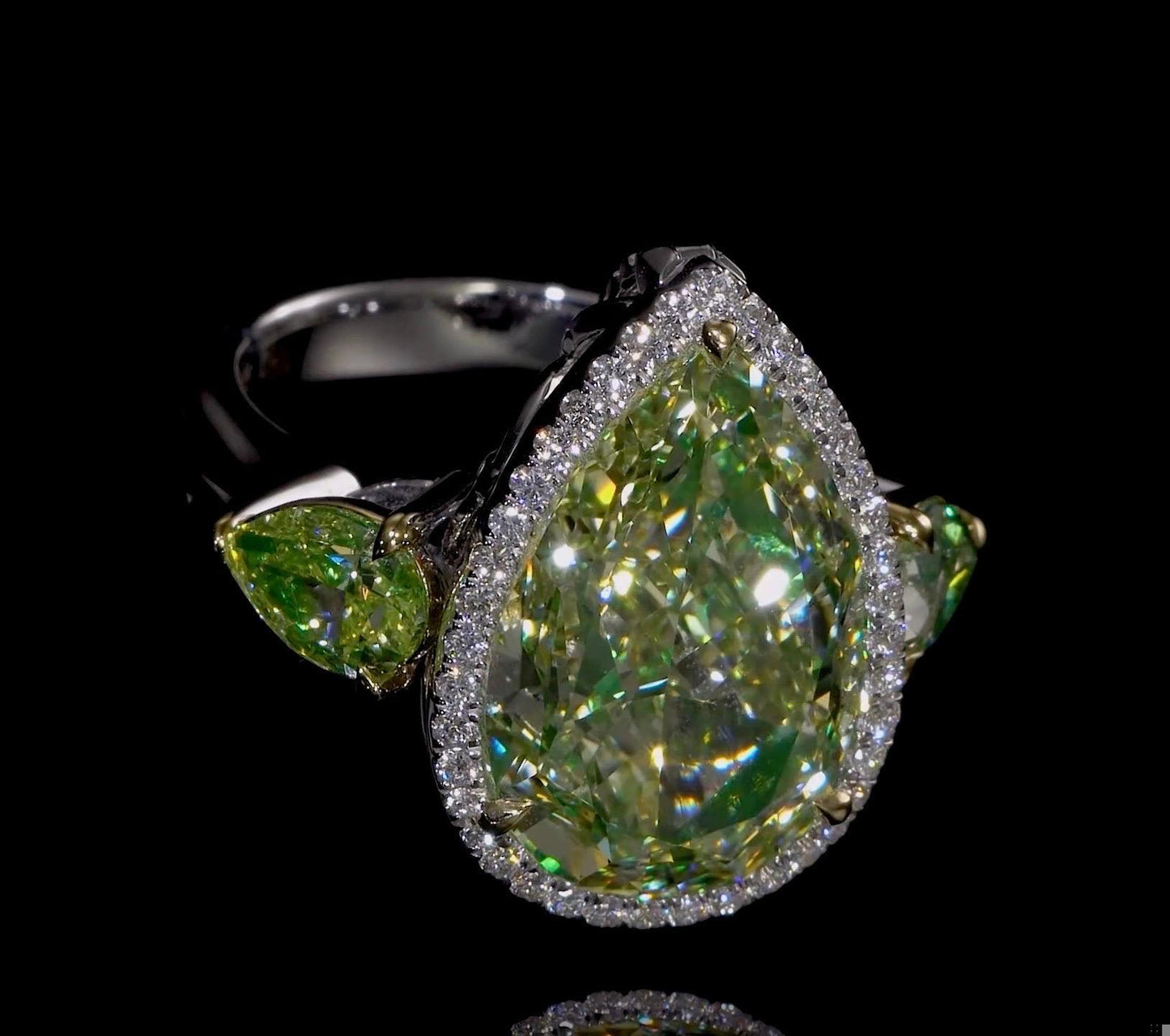 Emilio Jewelry Gia Certified Pear Shape Diamond Ring