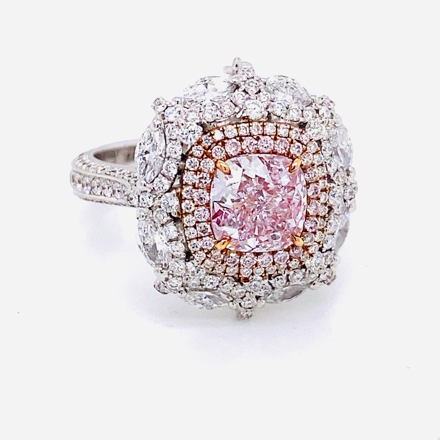 Emilio Jewelry Gia Certified Pure Light Pink Diamond Ring