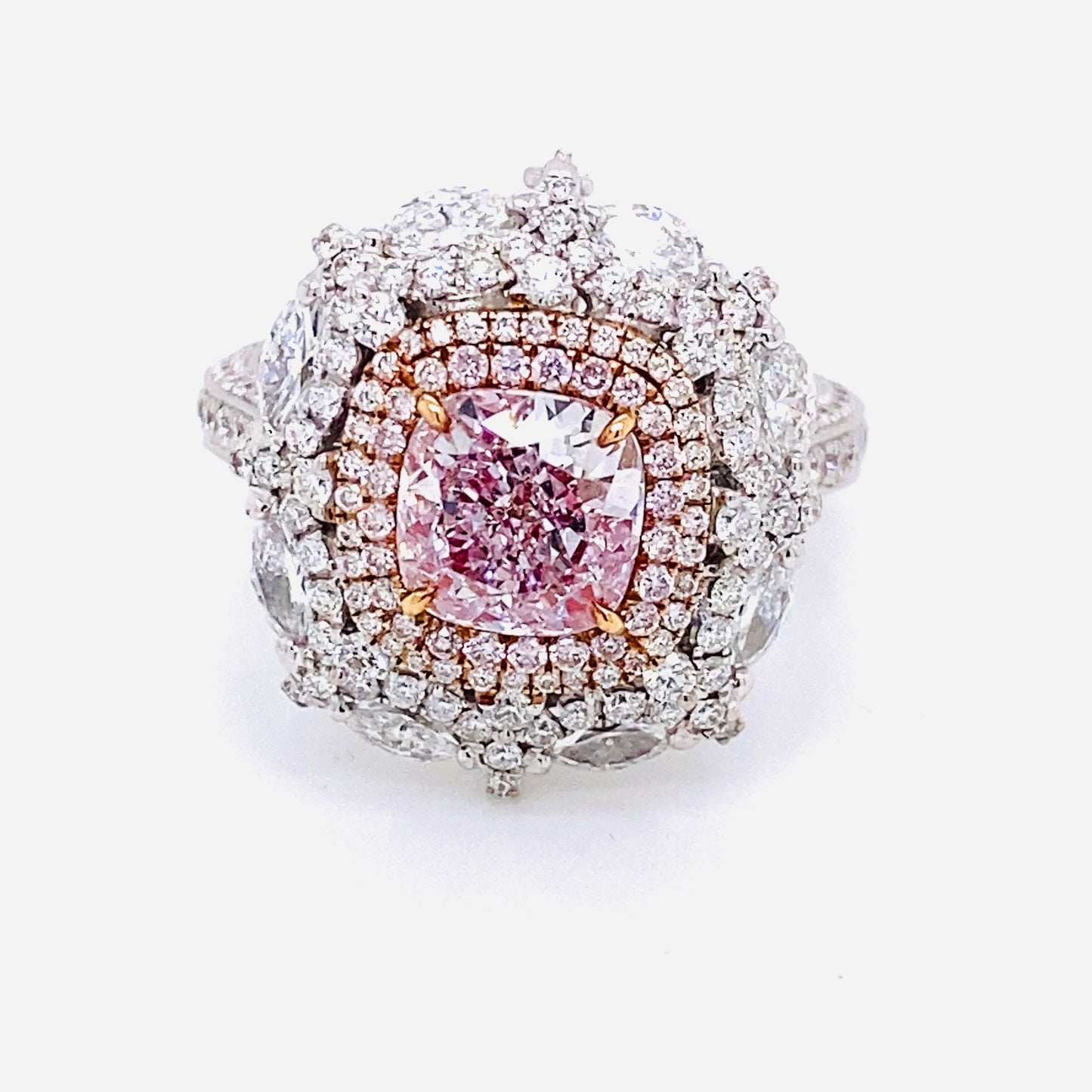 Emilio Jewelry Gia Certified Pure Light Pink Diamond Ring
