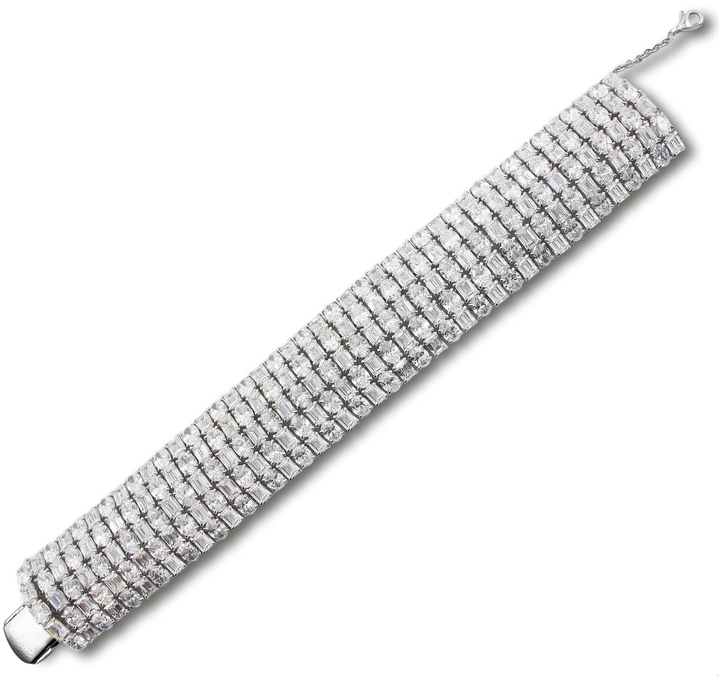 Emilio Jewelry Gia Certified Red Carpet 65.00 Carat Diamond Bracelet