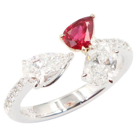 Emilio Jewelry Gia Certified Ruby Diamond Cocktail Ring