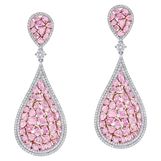 Emilio Jewelry Natural Pink Diamond Earrings