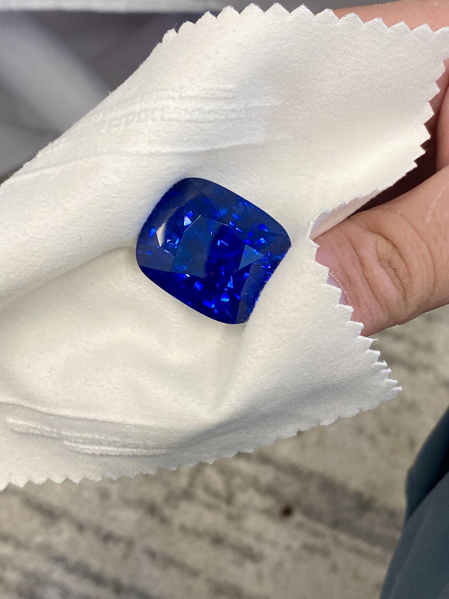 Emilio Jewelry Certified 160.00 Carat Royal Blue No Heat Sapphire