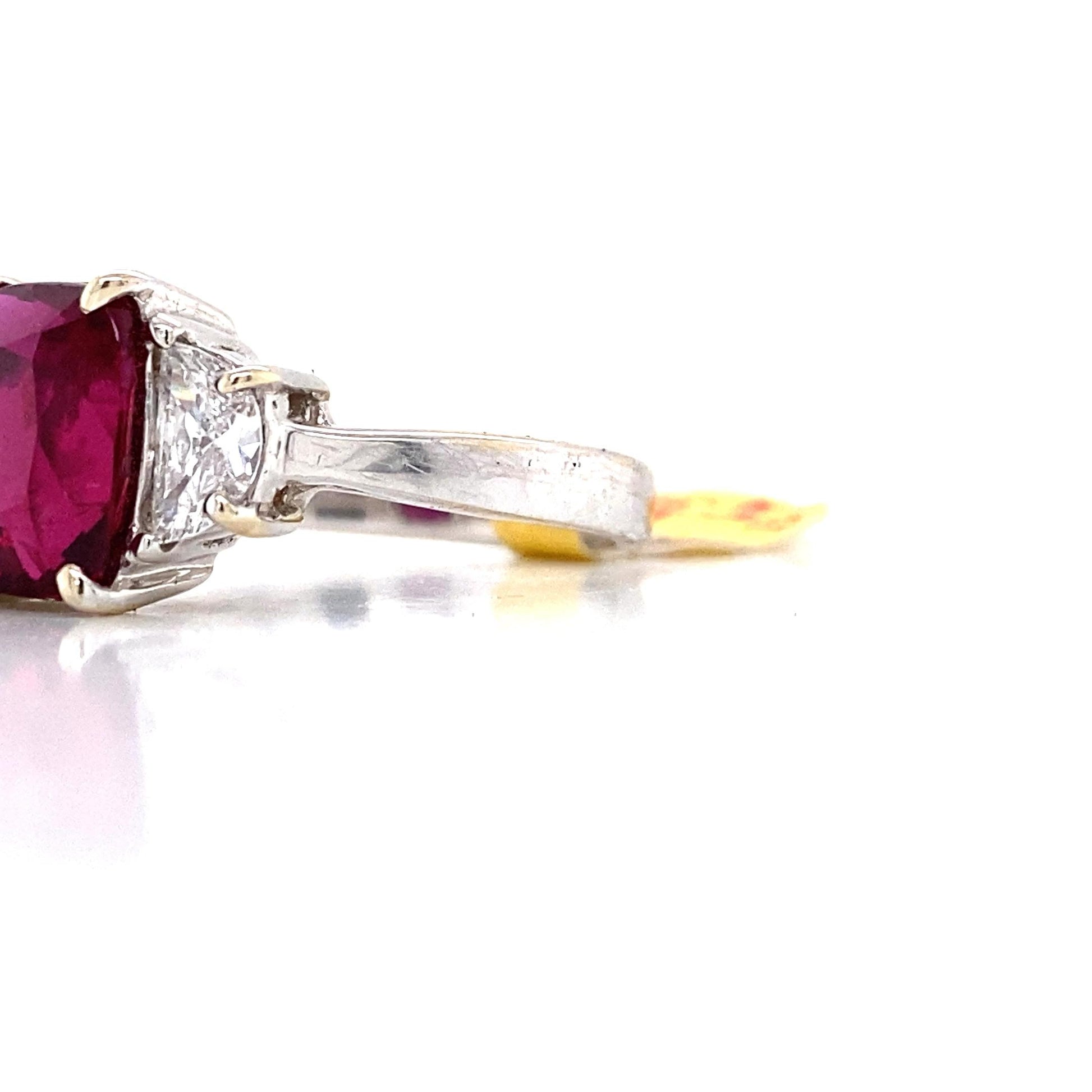 Emilio Jewelry Certified 4.00 Carat No Heat Ruby Ring