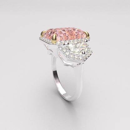 Emilio Jewelry Gia Certified Pink Diamond Ring