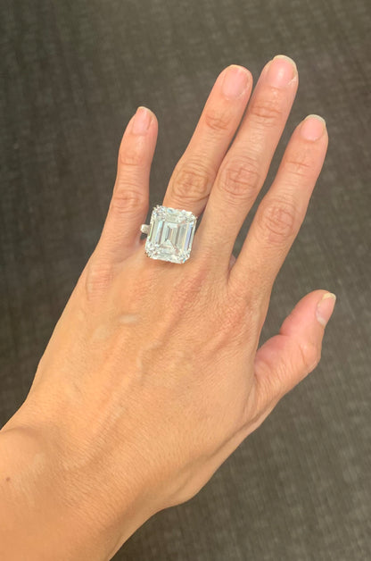Emilio Jewelry Gia Certified Over 20.00 Carat Golconda D Flawless Ring