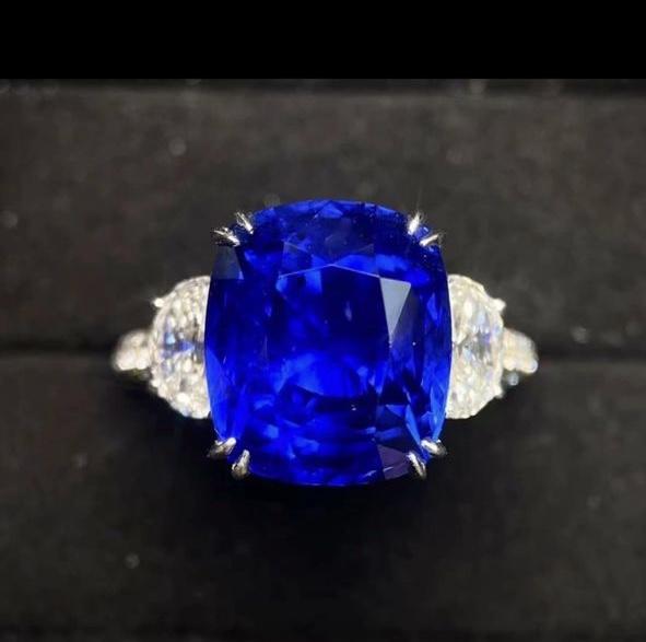 Emilio Jewelry Grs Certified No Heat Royal Blue Sapphire Ring