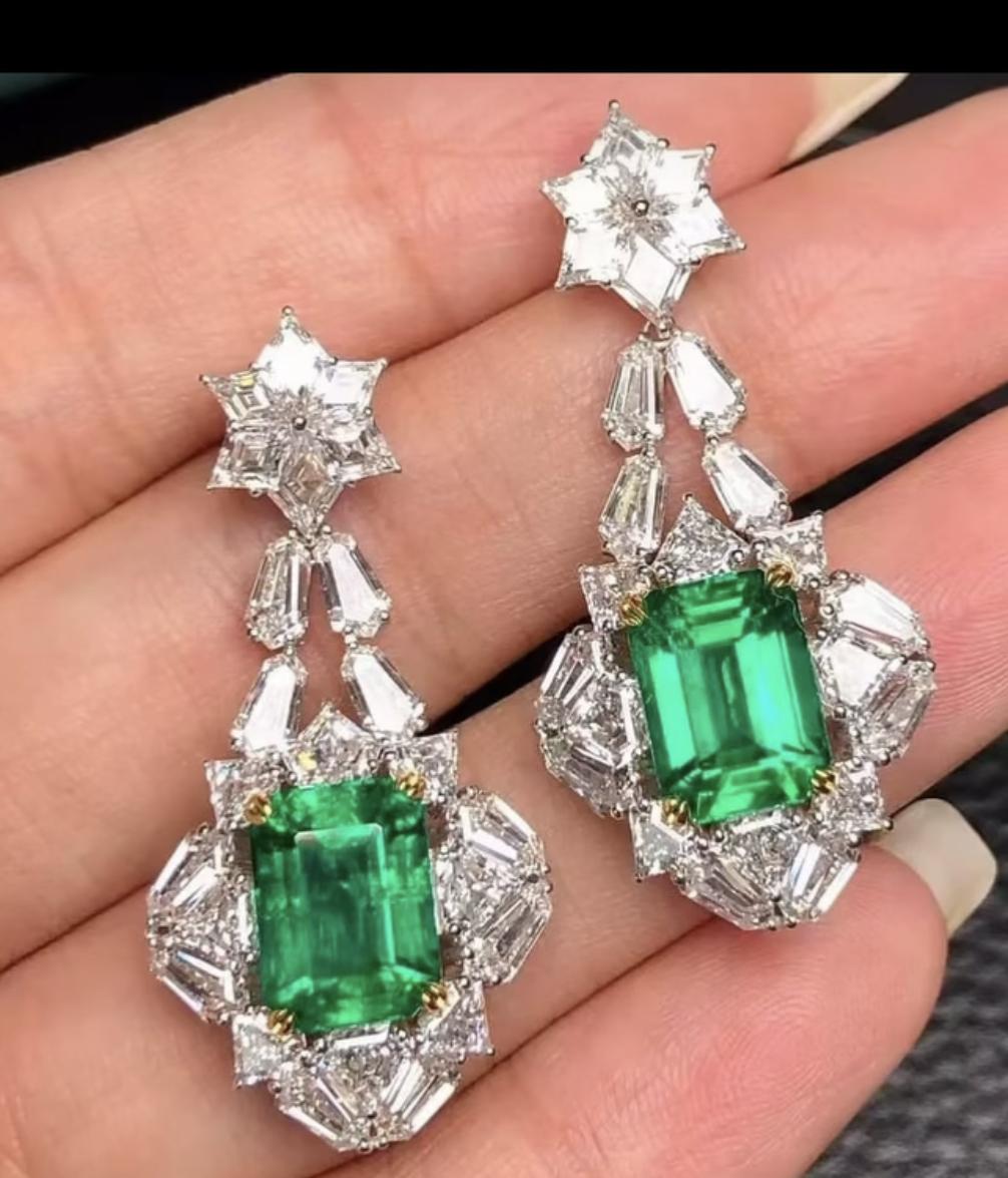 Emilio Jewelry Certified Colombian Emerald Earring