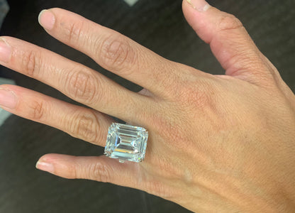 Emilio Jewelry Gia Certified Over 20.00 Carat Golconda D Flawless Ring