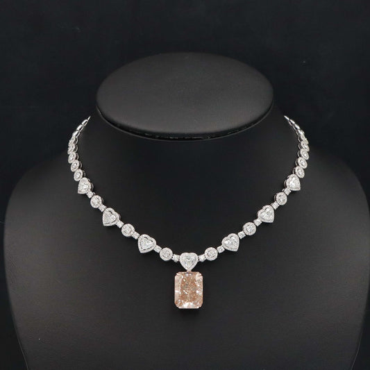 Emilio Jewelry Gia Certified 30.00 Carat Fancy Brown Diamond Necklace