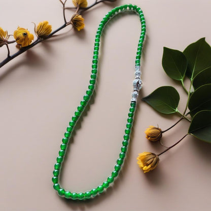 Emilio Jewelry 9mm Jadeite Jade Long Necklace