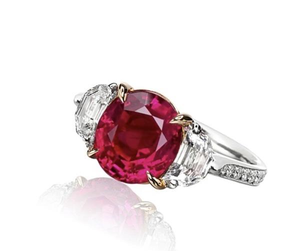 Emilio Jewelry Burma No Heat Ruby Ring