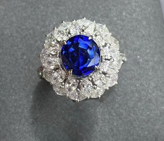 Emilio Jewelry Certified 4.98 Kashmir Sapphire Ring