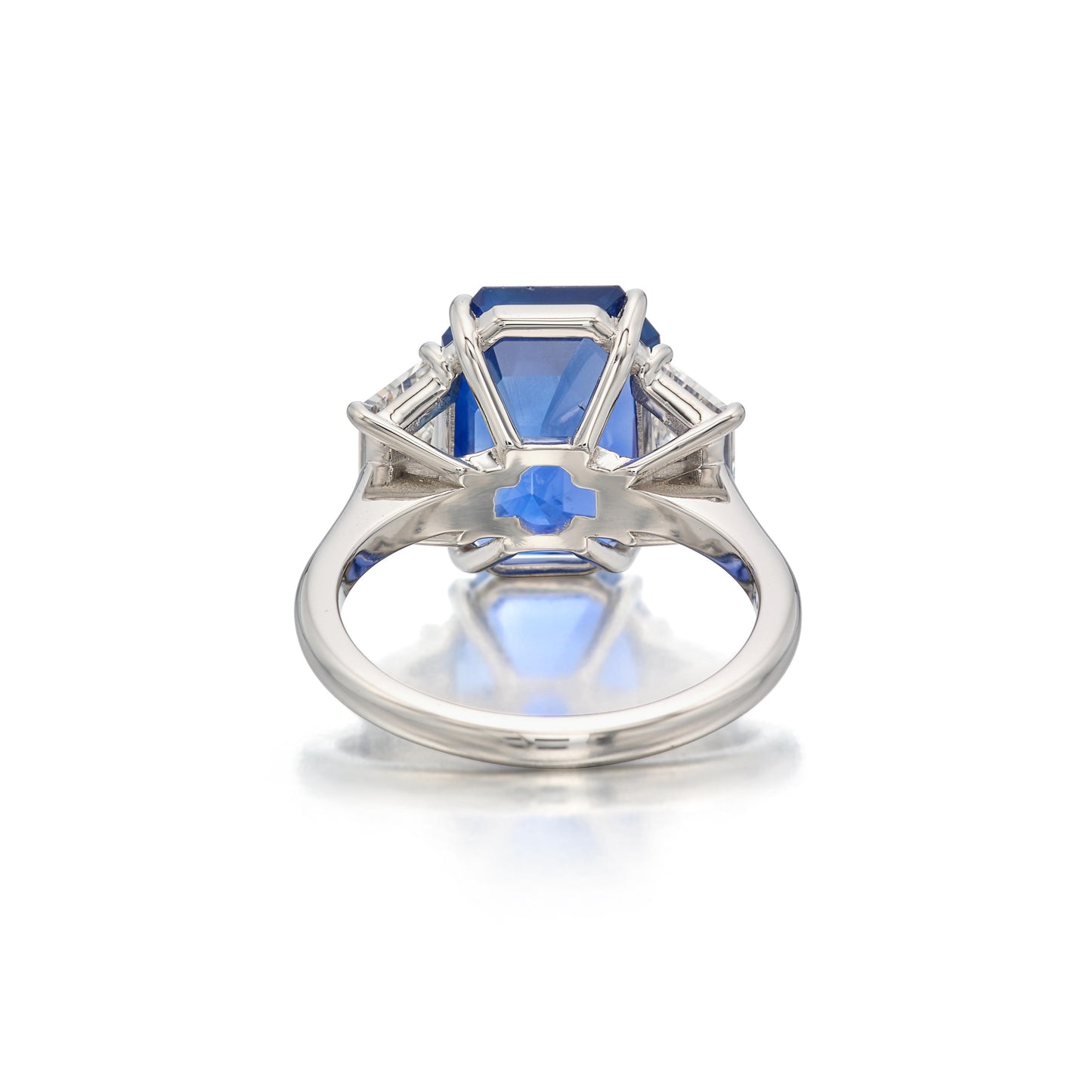 Emilio Jewelry Certified 8.75 Carat Burma No Heat Sapphire Ring