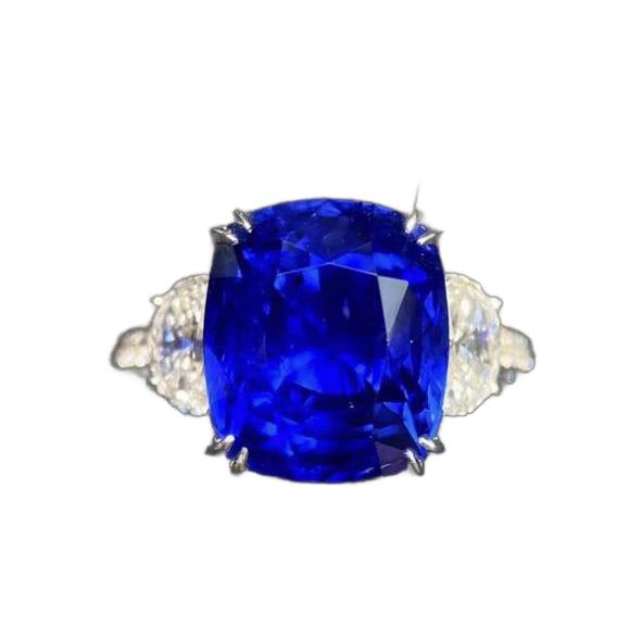 Emilio Jewelry Grs Certified No Heat Royal Blue Sapphire Ring