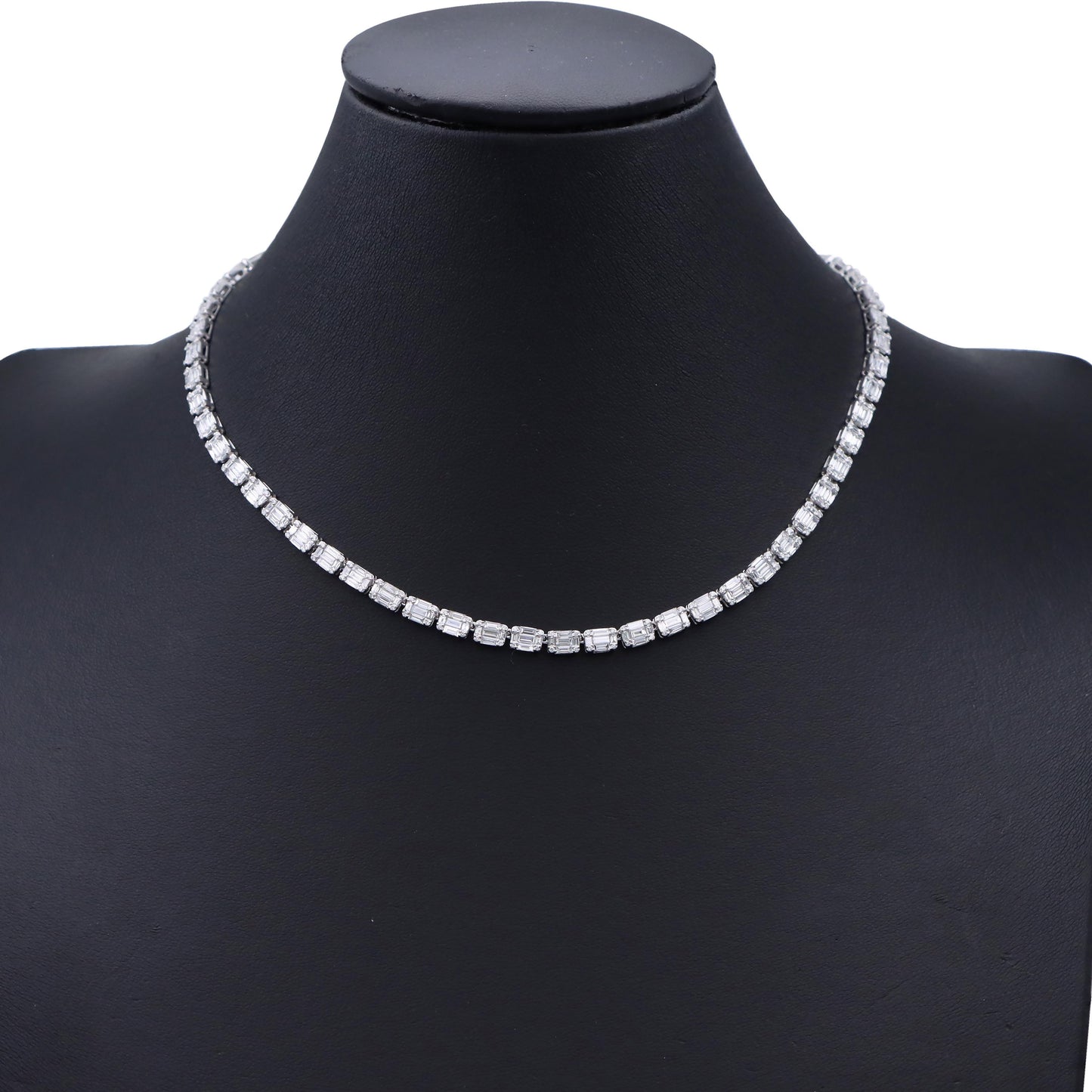 Emilio Jewelry 10.23 Carat Illusion Diamond Necklace