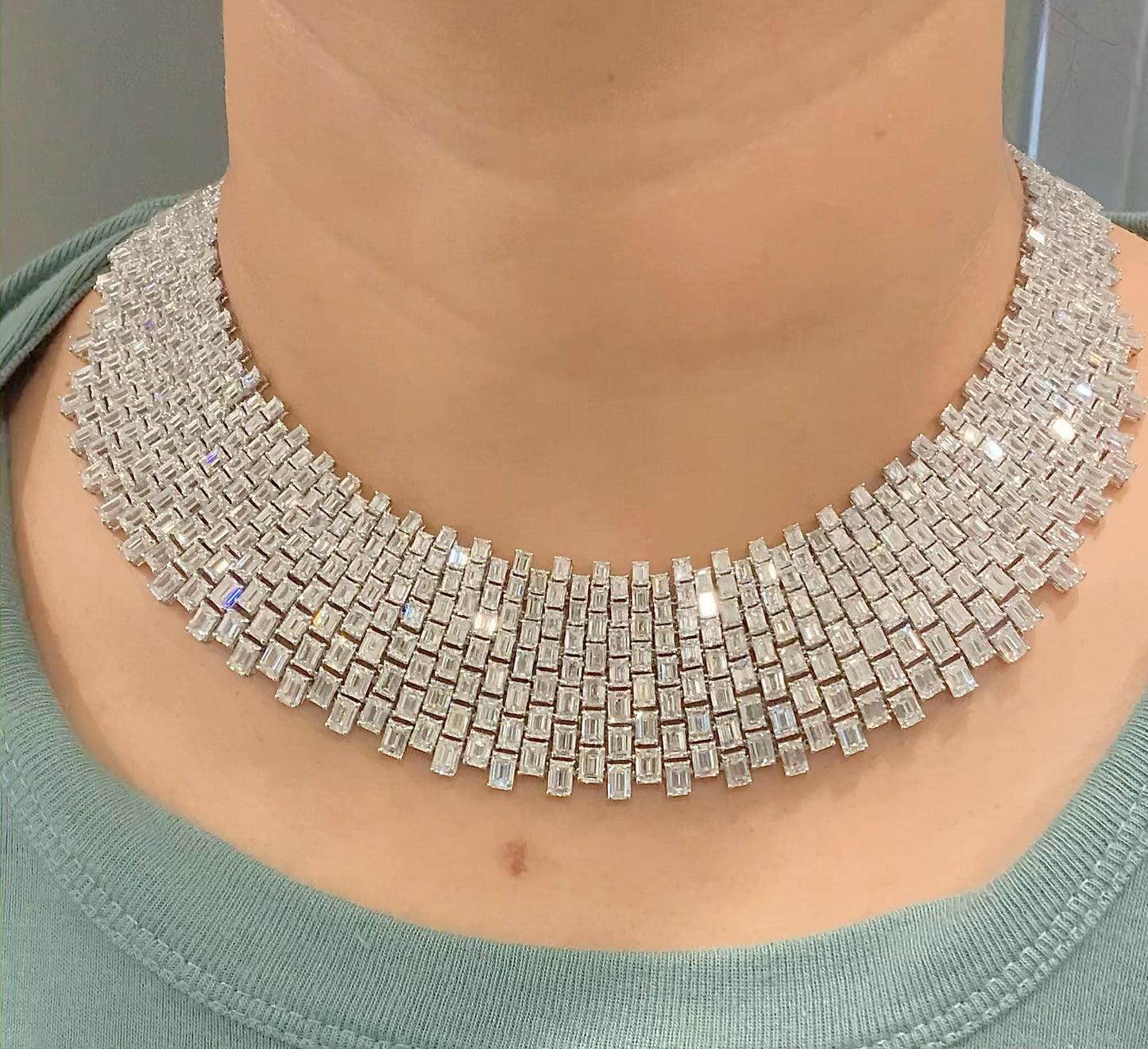 Emilio Jewelry 112.00 Carat Diamond Necklace