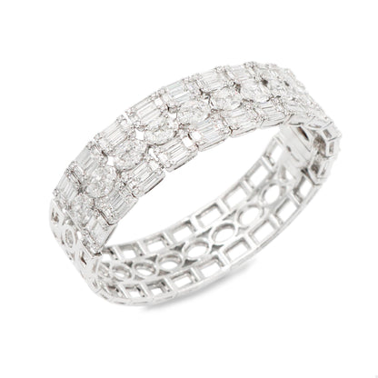 Emilio Jewelry 12.39 Carat Diamond Bangle