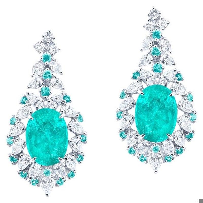 Emilio Jewelry 13.13 Carat Paraiba Earring